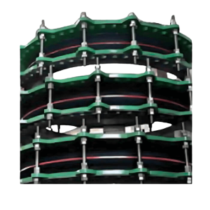 RUBBER EXPANSION JOINT WITH ASSEMBLY